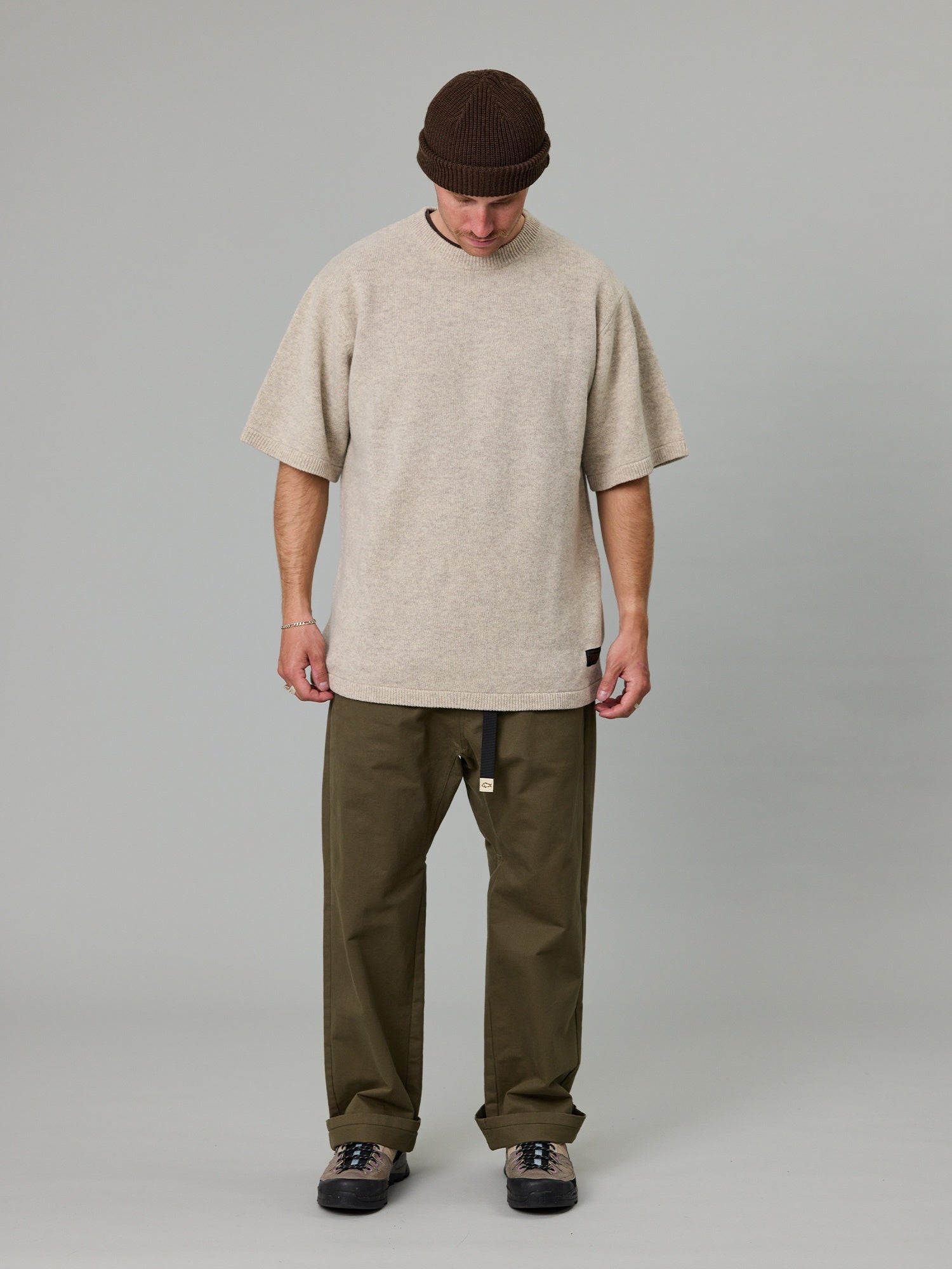 Just Another Fisherman Merino Sea Tee Grey Feather