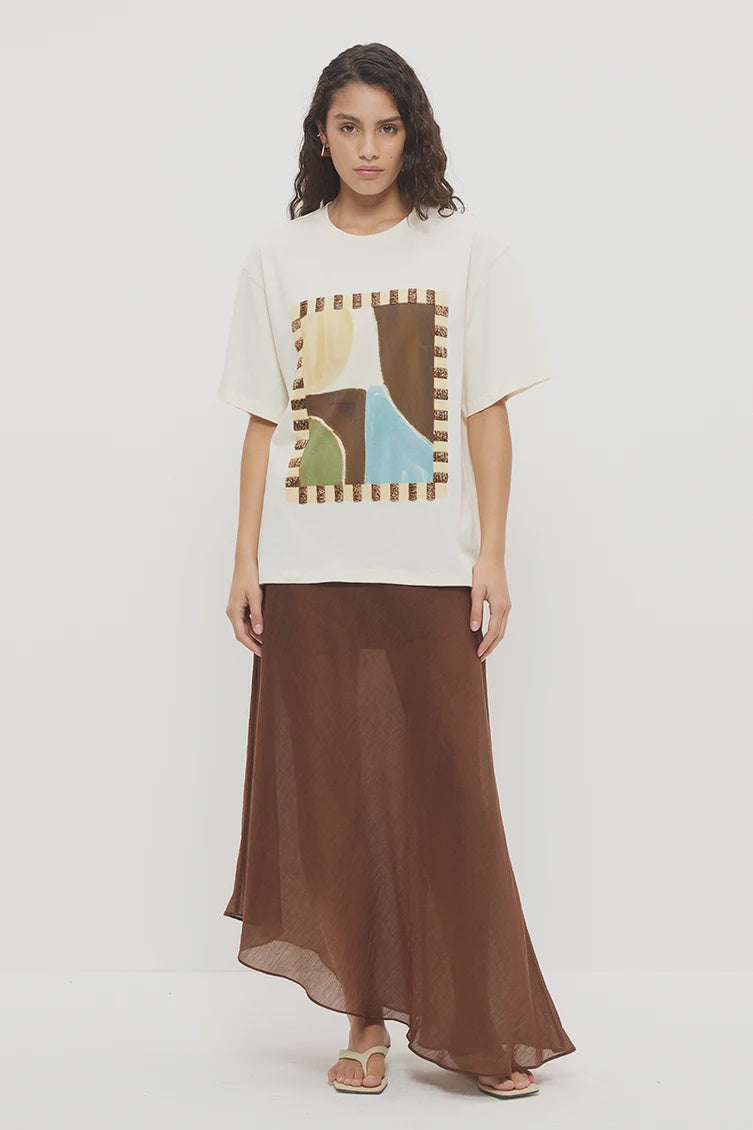 Mon Renn Essence Tee Abstract Painterly