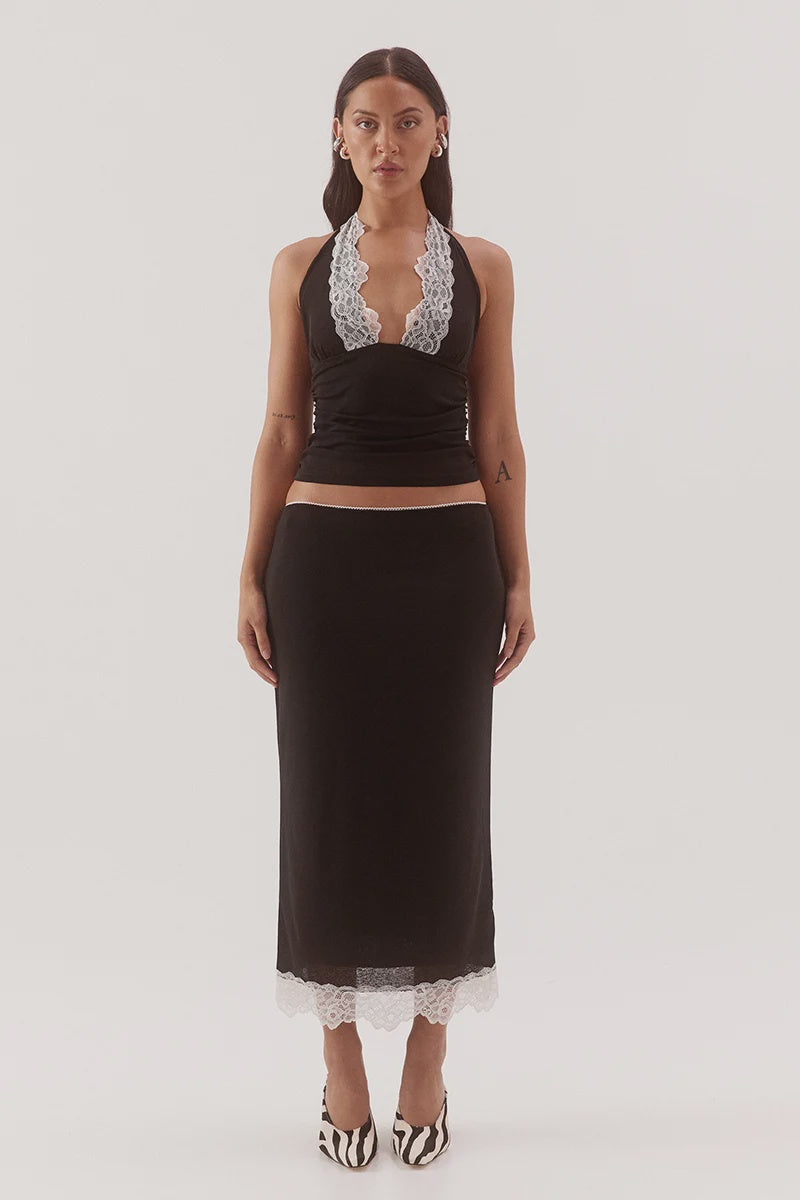 Sovere Harlow Skirt Black/Chalk