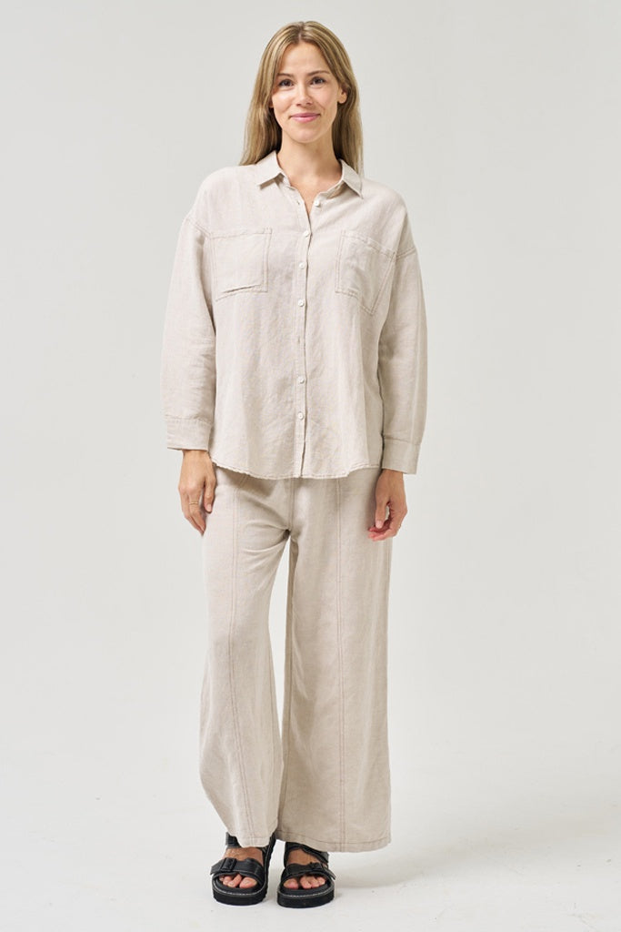 Worthier the Label Ashton Top Beige