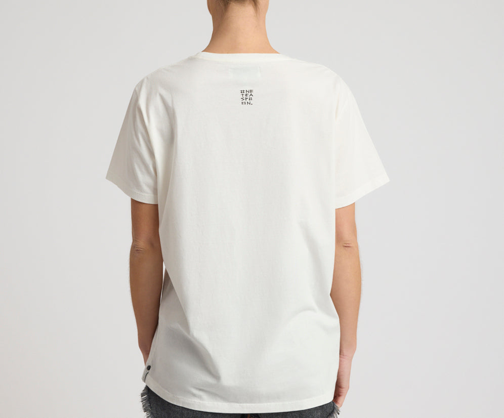 One Teaspoon This Is Not A Dream Boyfriend Tee- White