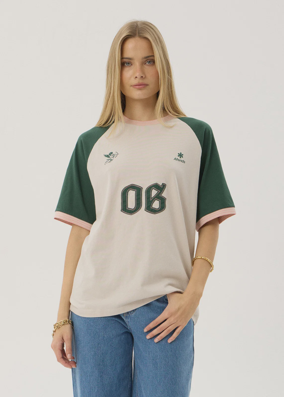 Afends Give Em Hell Oversized Tee Moonbeam