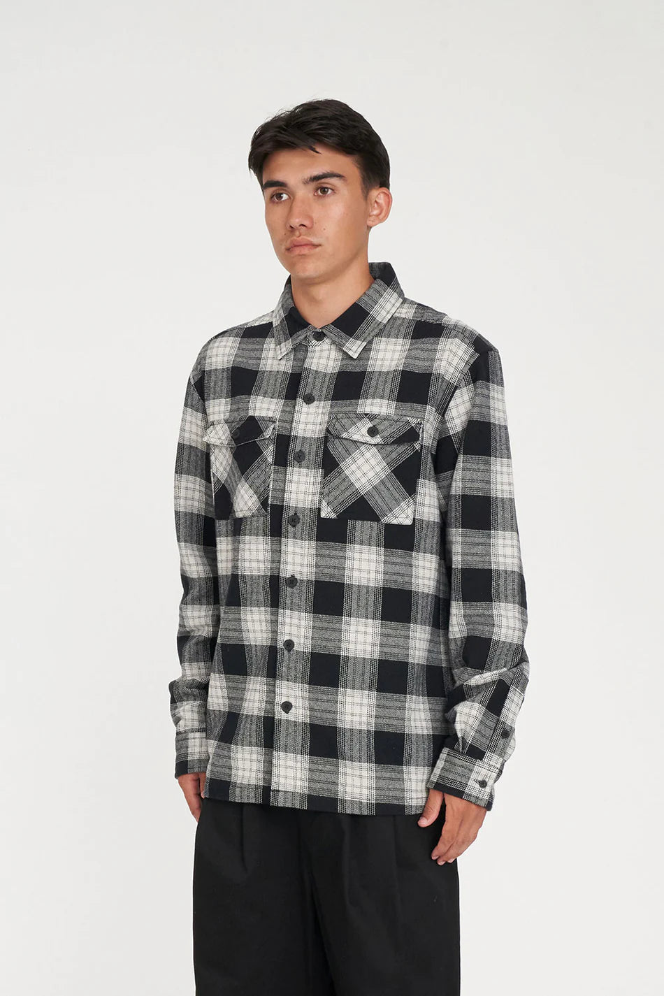 Huffer 9 To 5 Check Shacket Moonrock Check
