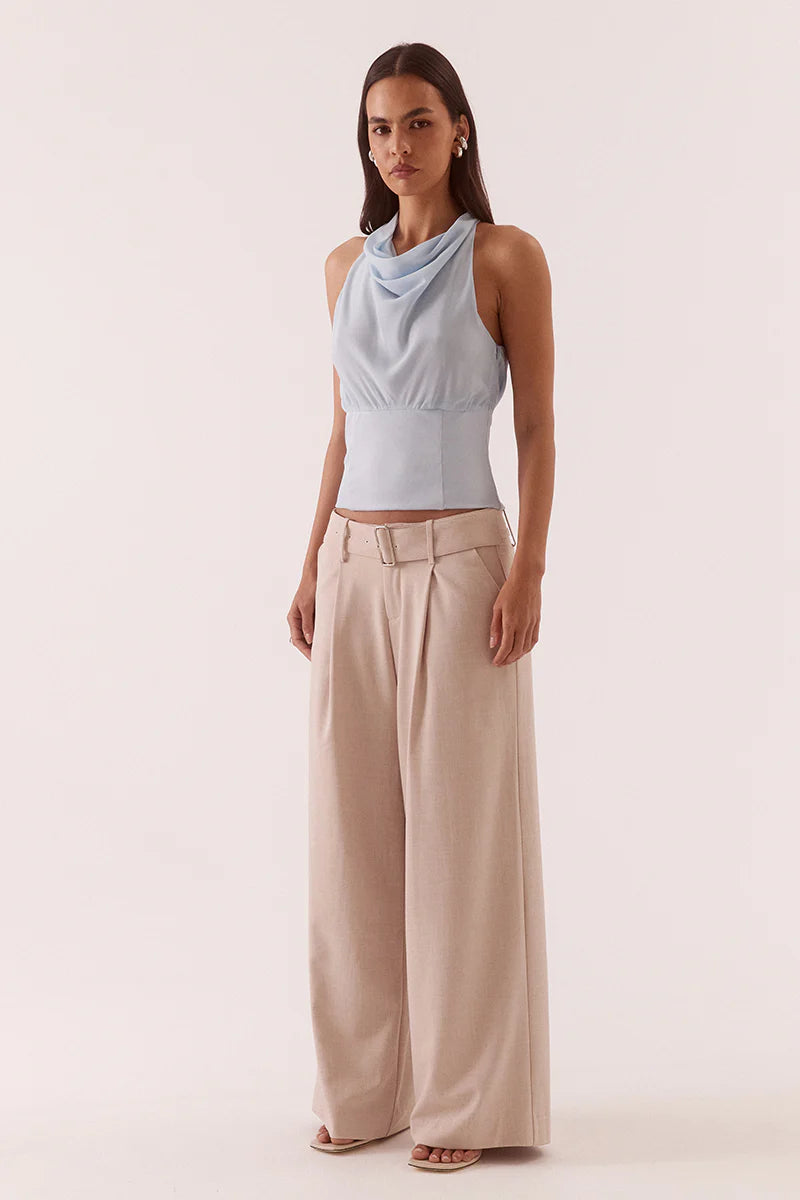 Sovere Ada Halter Top Whisper Blue