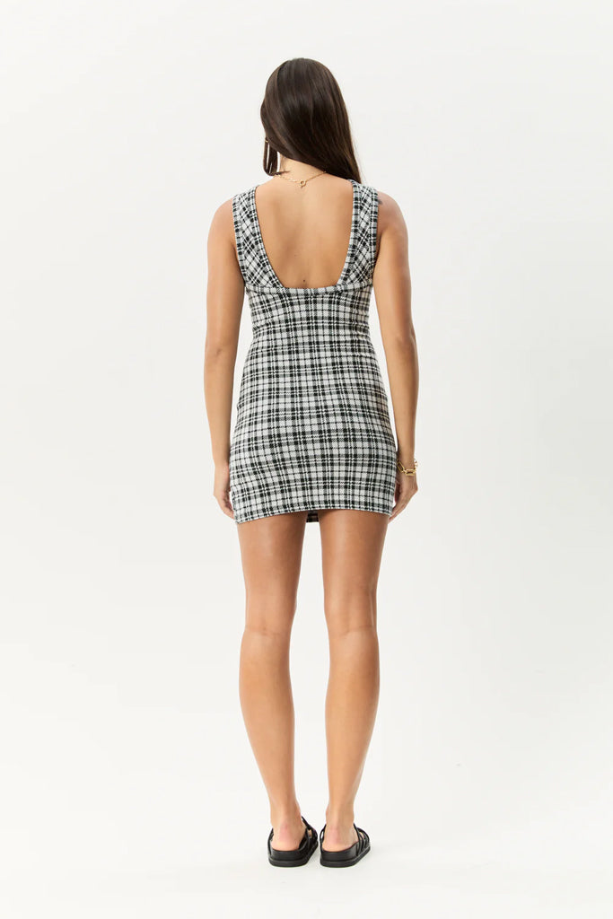 Afends Blair Mini Dress Black / White