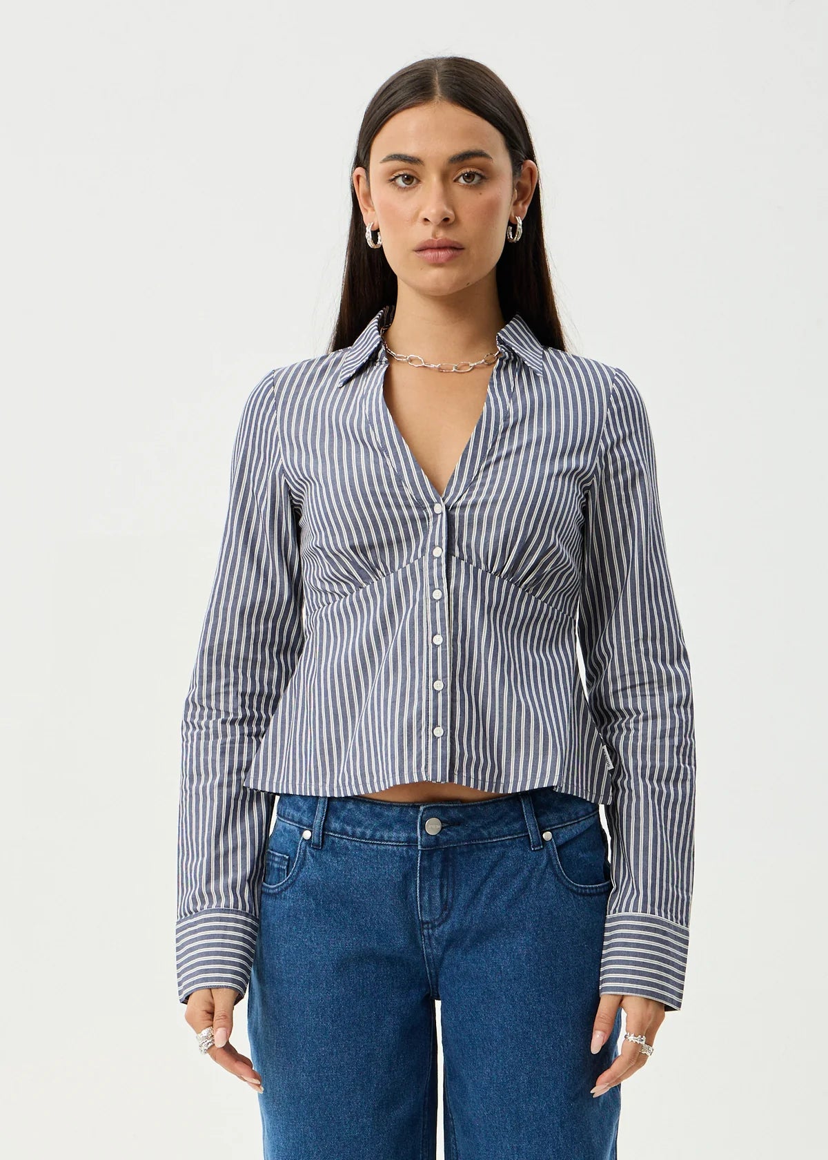 Afends Archive - Shirt - Navy Stripe
