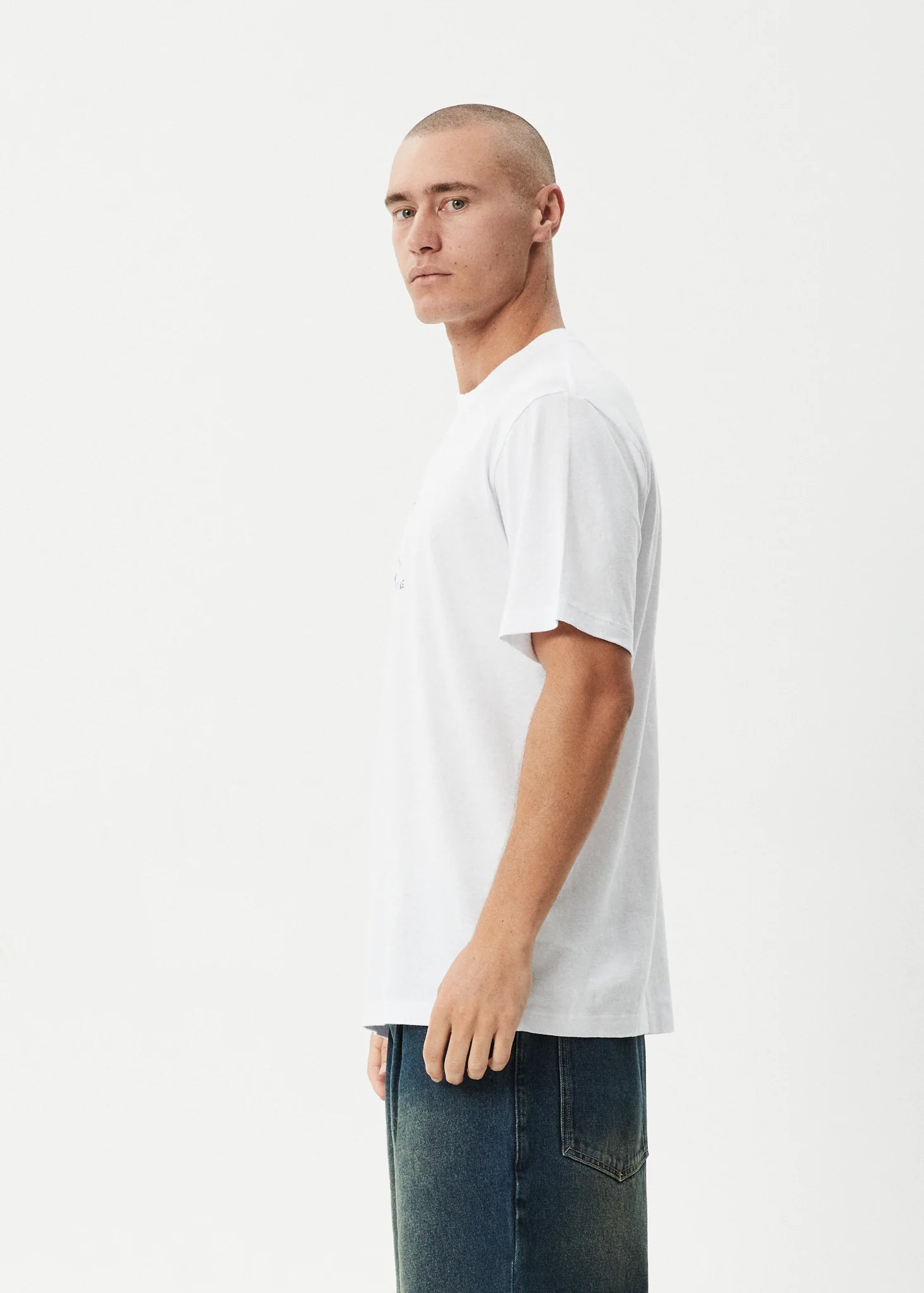 Afends Mens Flyin Retro Tee - White