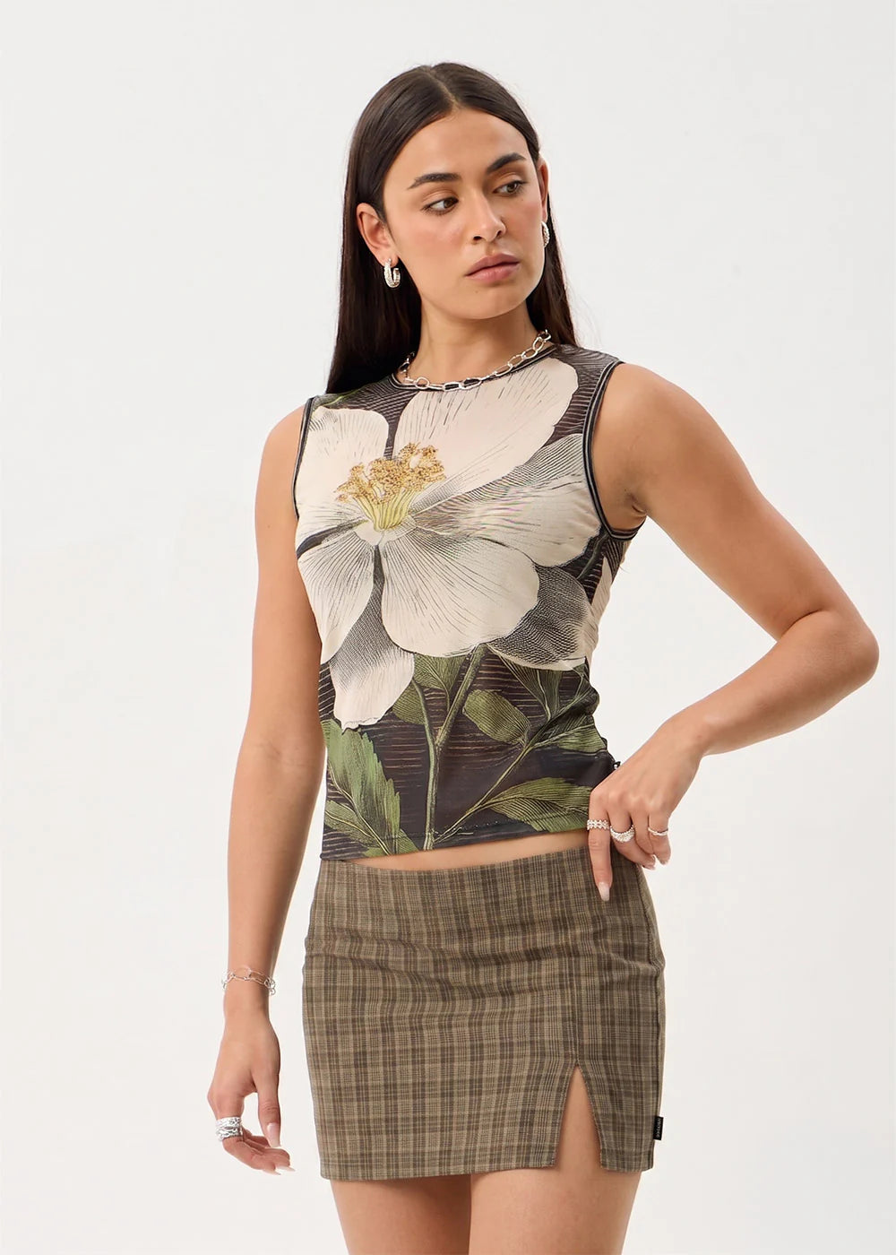 Afends Jasmine - Sheer Tank - Multi