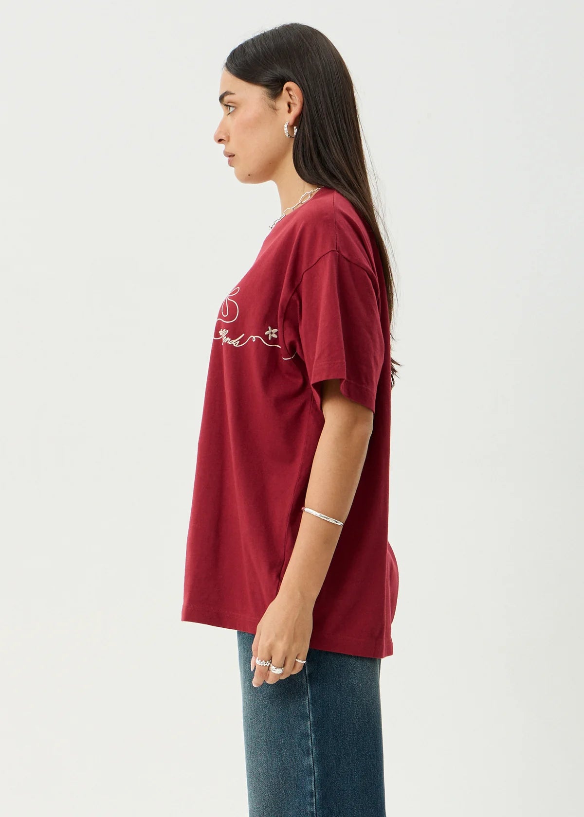 Afends Locket - Oversized Tee - Ketchup