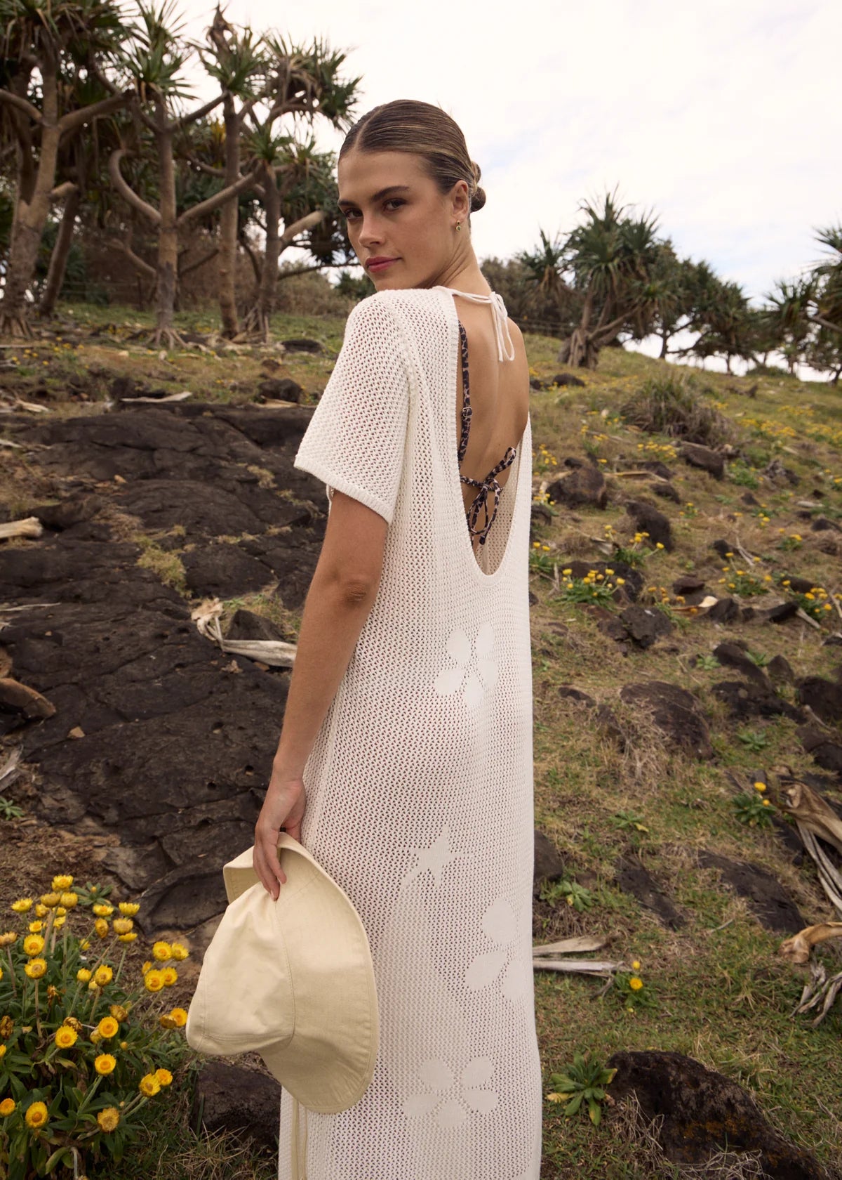 Afends Riley Recycled Knit Midi Dress