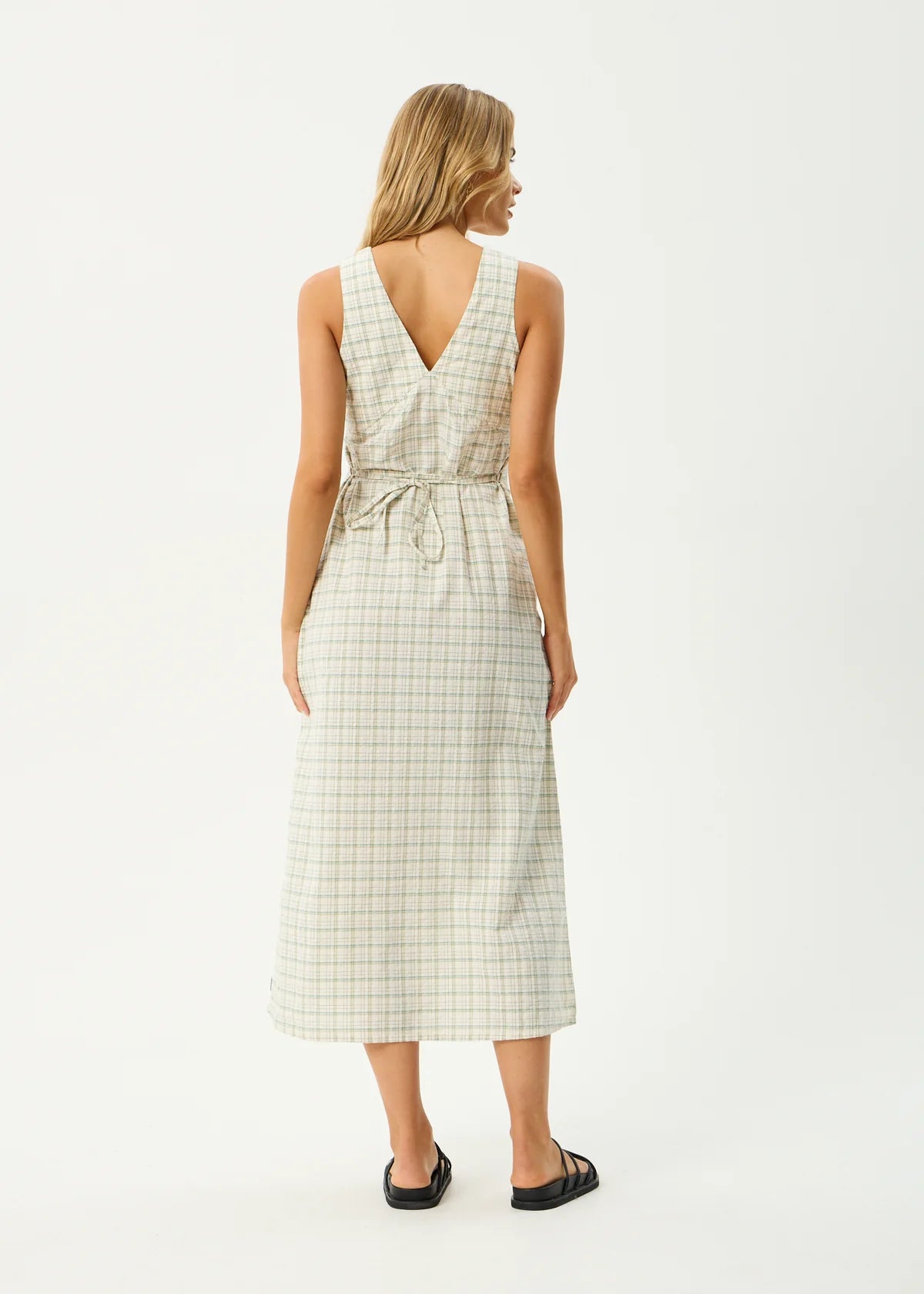 Afends Legacy - Seersucker Maxi Dress - Boa Check