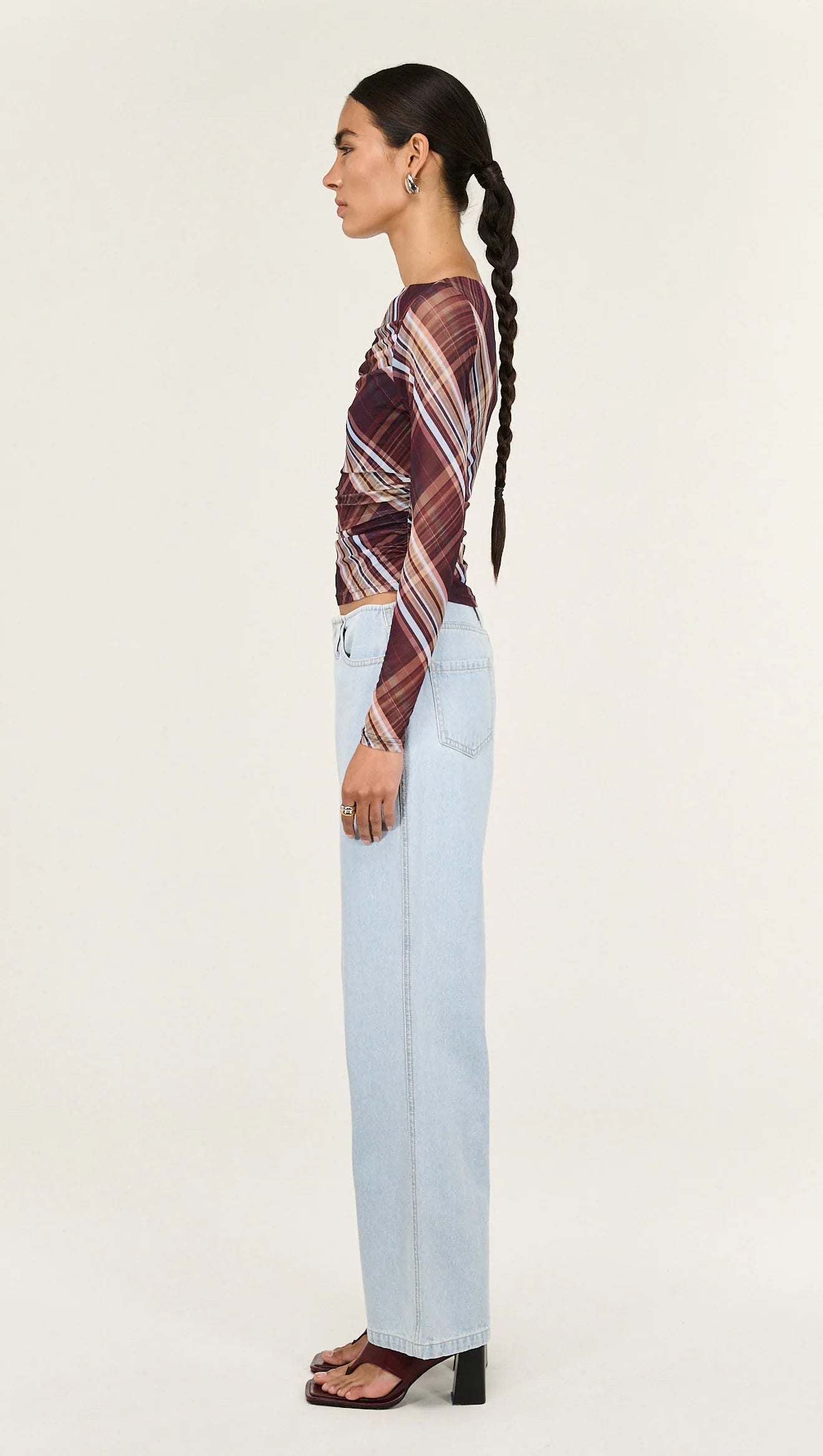 Staple The Label Arles Mesh Top Check