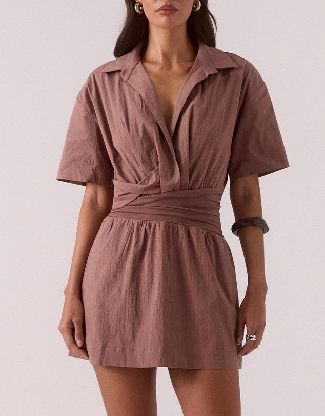 Sovere Atlas Mini Dress Mocha
