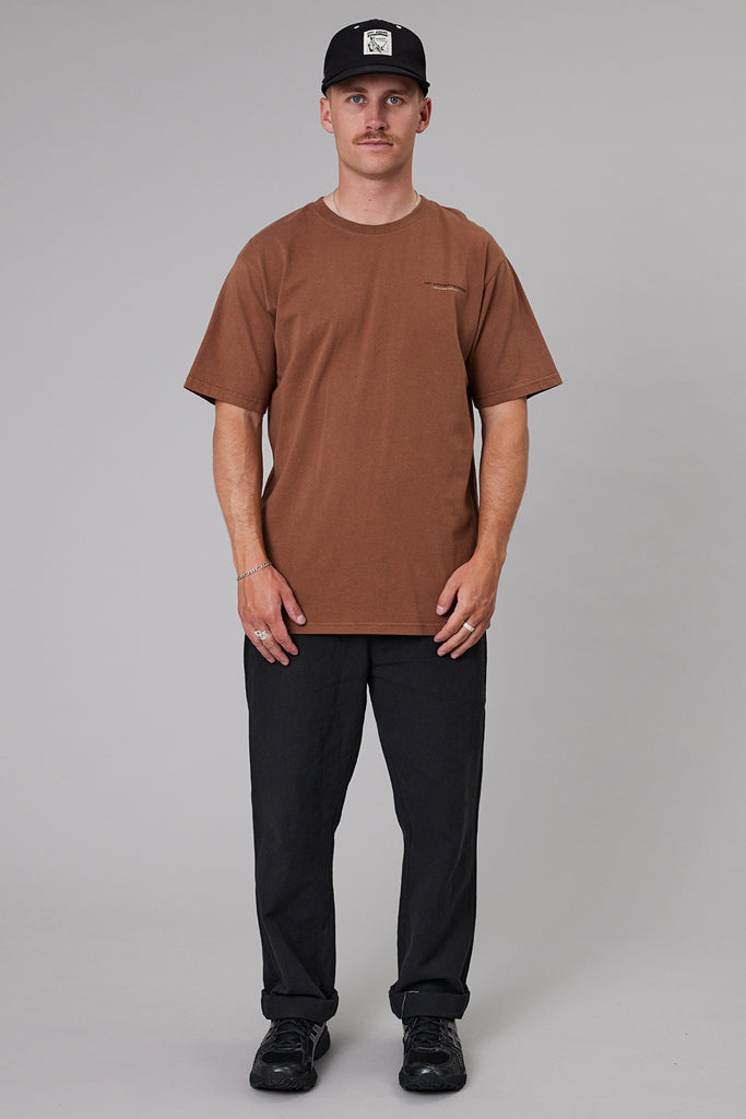 Just Another Fisherman Bonfire Sea Tee Brown