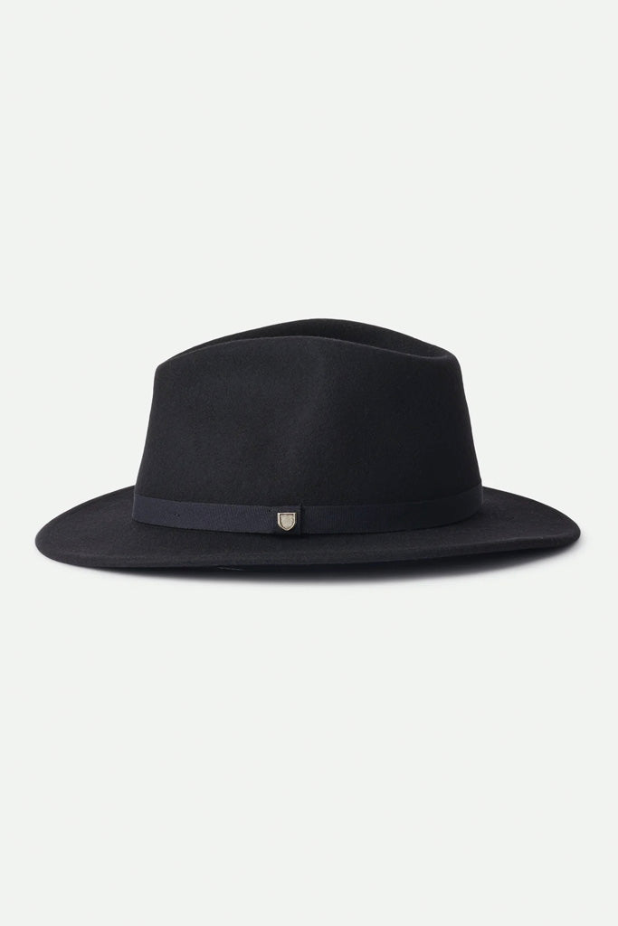 Brixton Messer Packable Fedora Black/Black