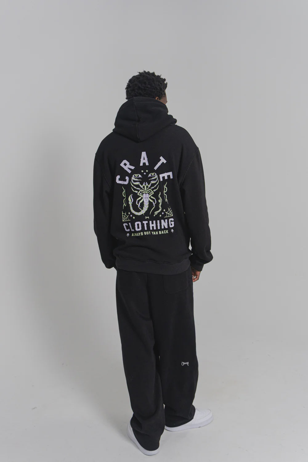 Crate Got Your Back Glow in The Dark Hoodie Black