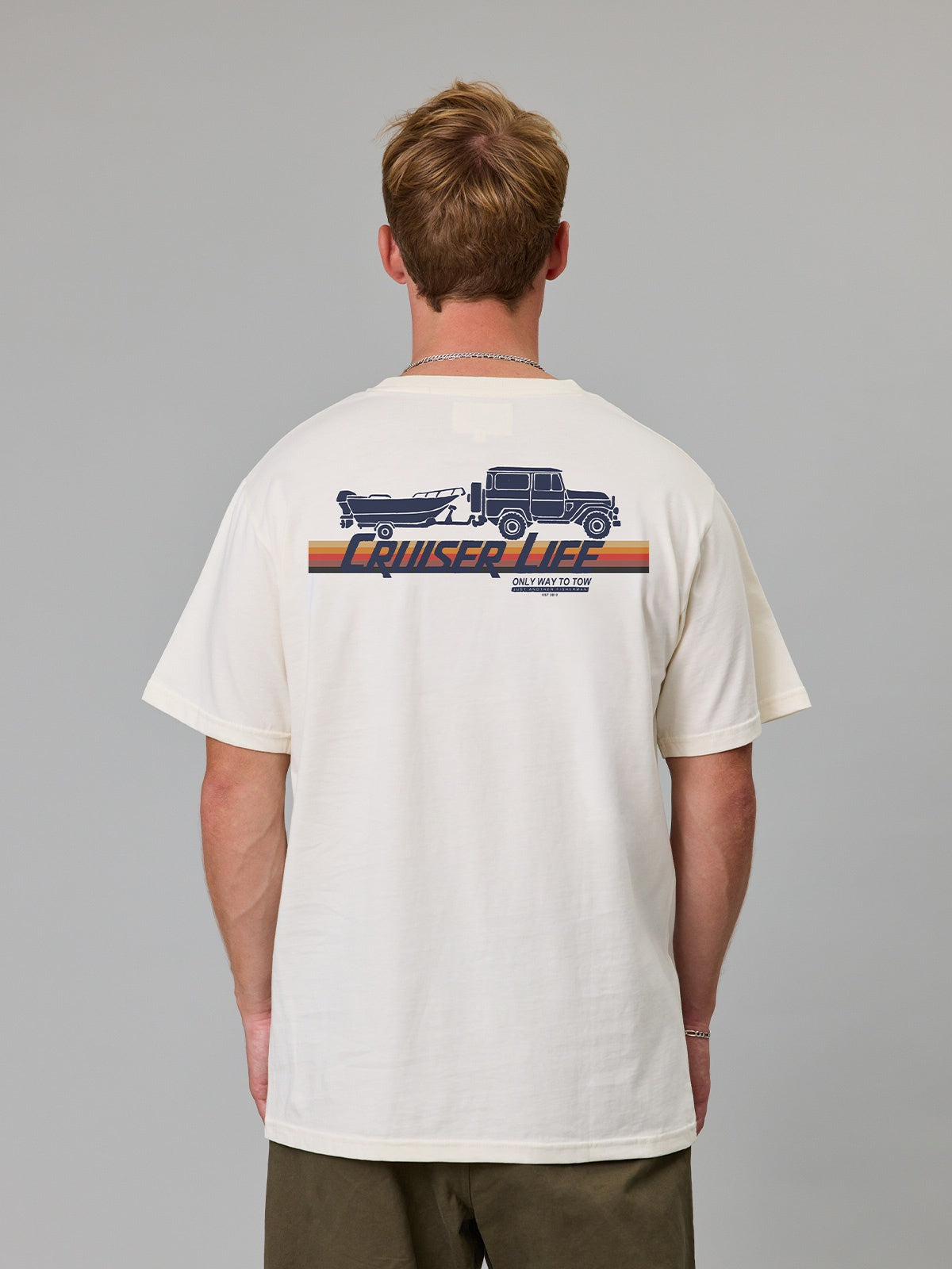 Just Another Fisherman Cruiser Life Sea Tee - Antique White