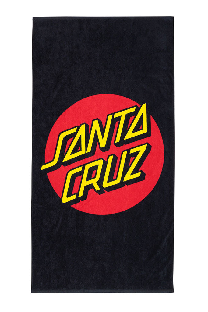 Santa Cruz Classic Dot Towel Black