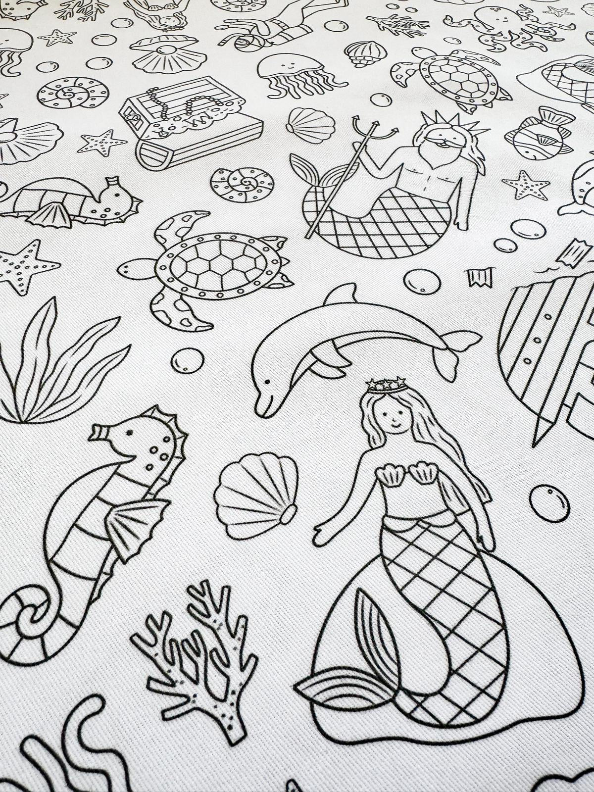 Colour Me Kids Tablecloth Kit - Tidal Treasures