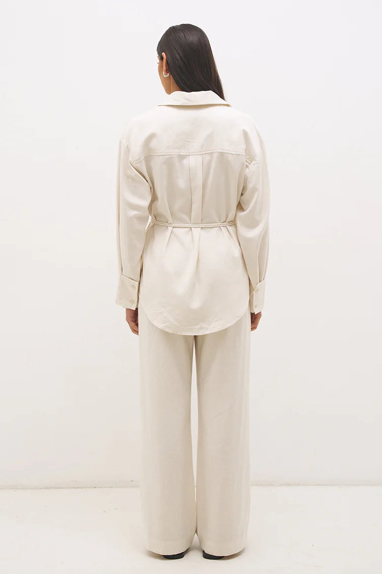 Mon Renn Elira Shirt Natural Fleck Cream