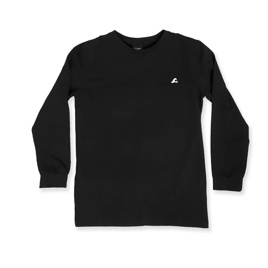 Hello Stranger Boys Explorer LS Tee Black