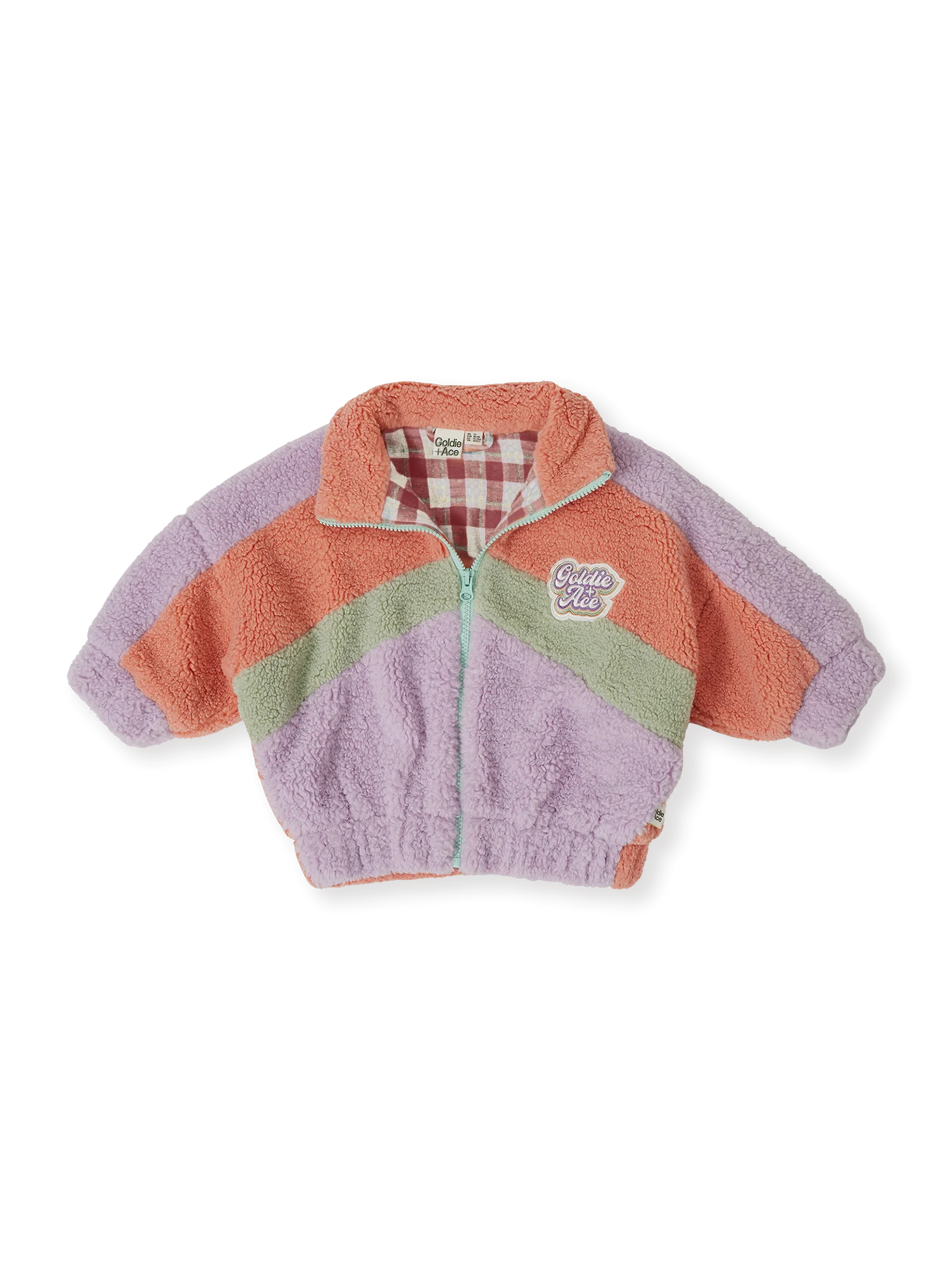 Goldie + Ace Frankie Sherpa Jacket Lilac