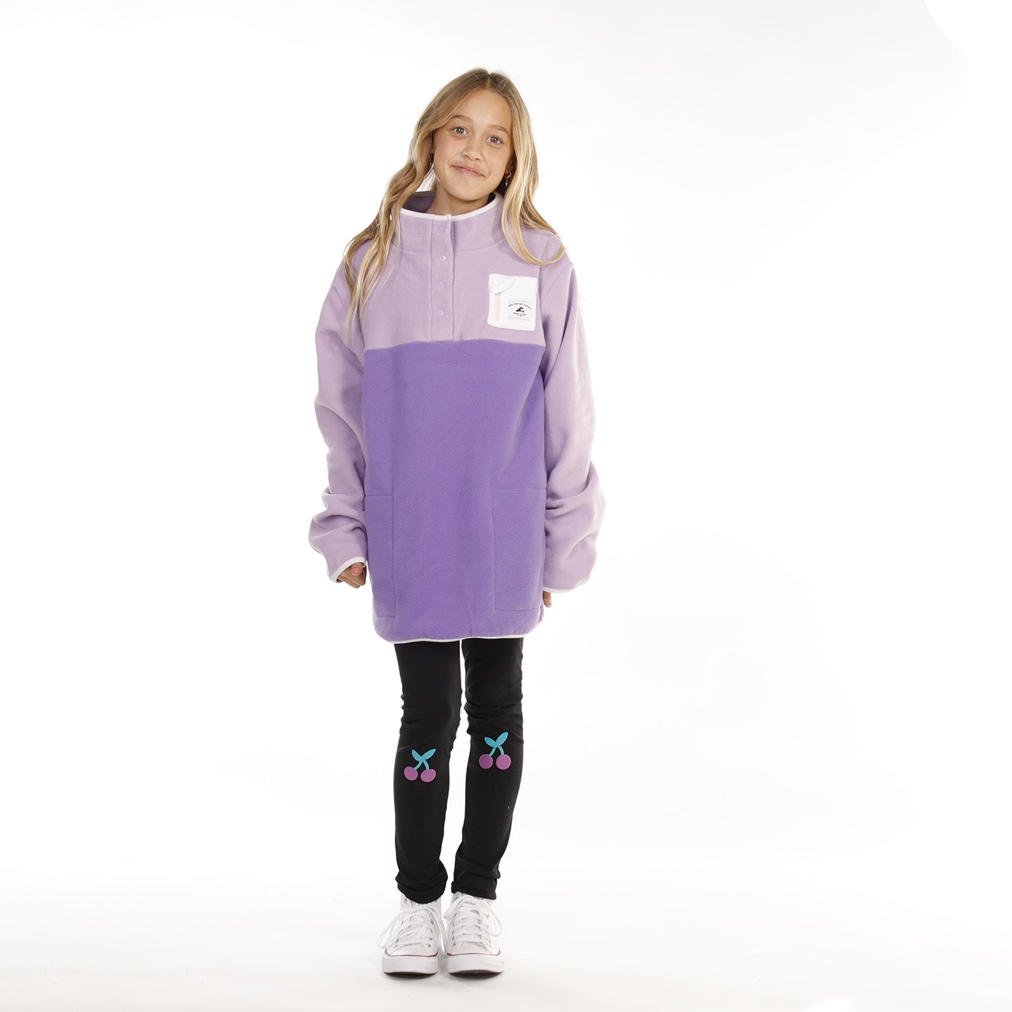 Hello Stranger Girls Adventure Fleece Purple Purple