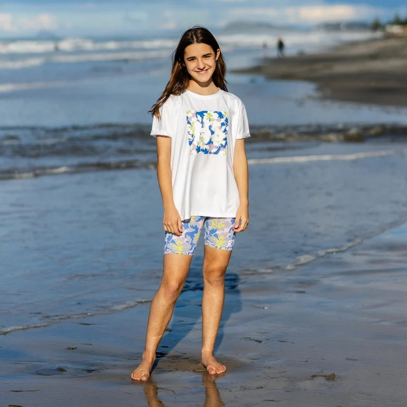 Hello Stranger Island Vibes Bailey Tee White