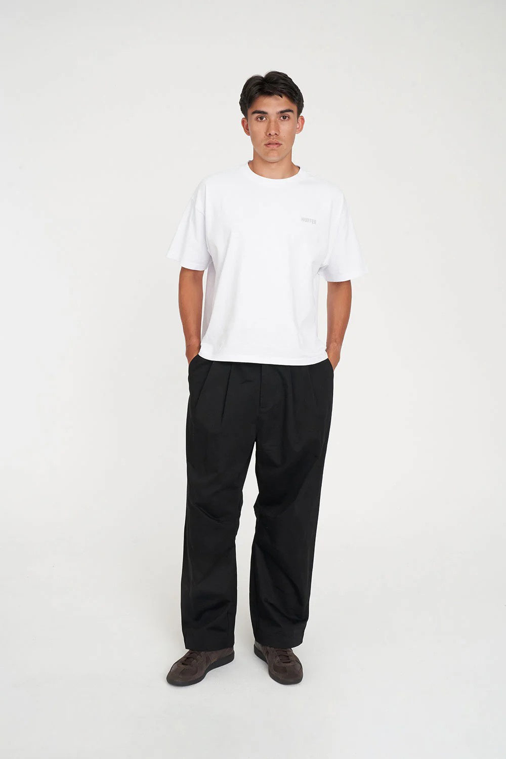 Huffer Broad Pant Black