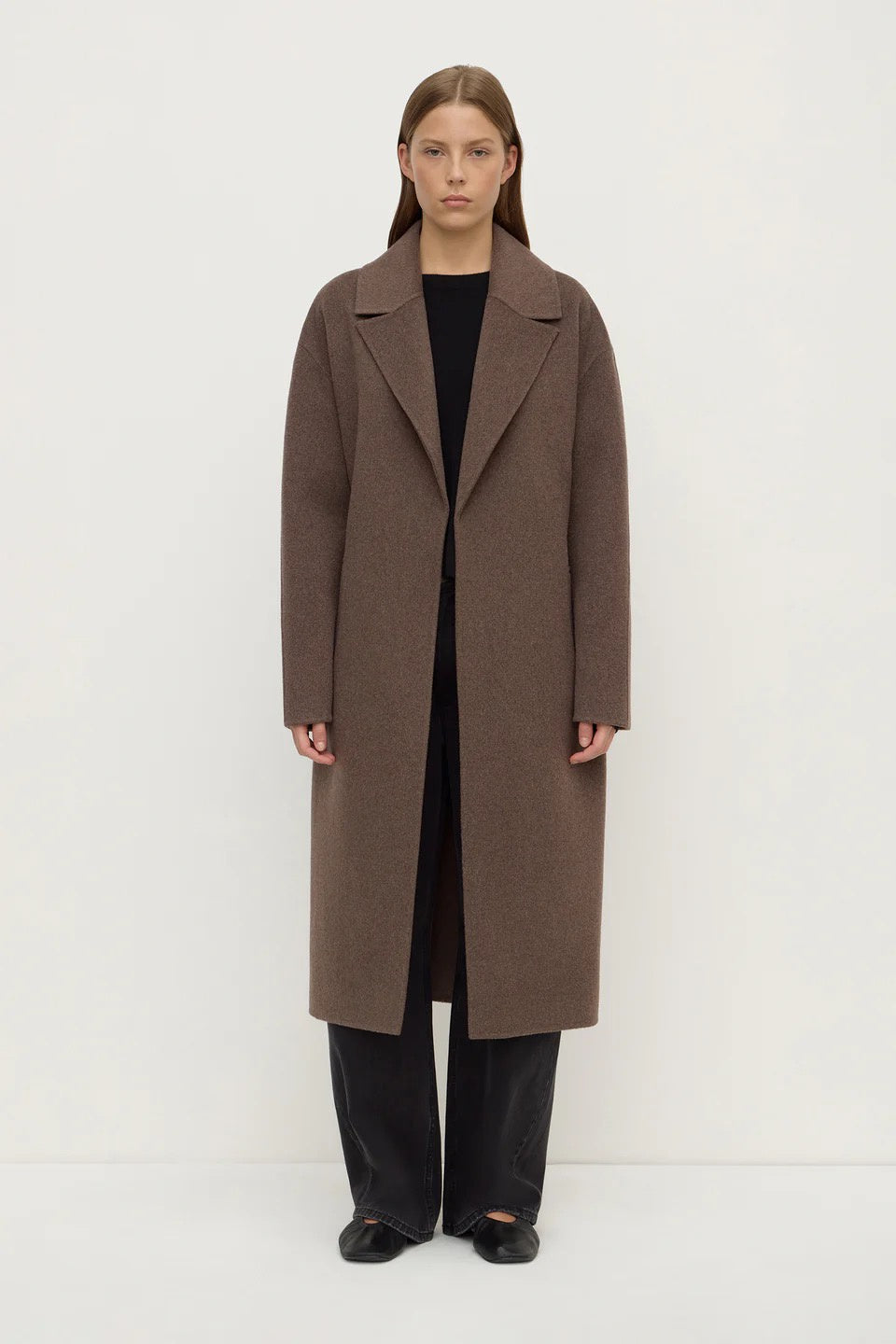 Assembly Ivy Wool Coat Cocoa Marle