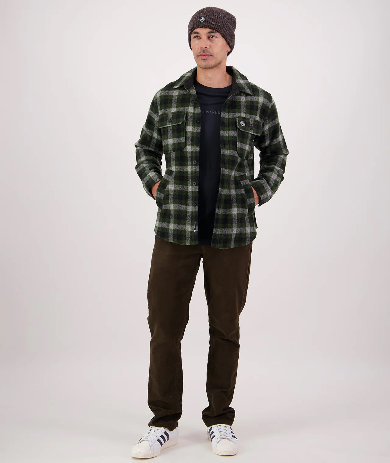 Swanndri Kiaraki V4 Wool Shacket Lincoln Check
