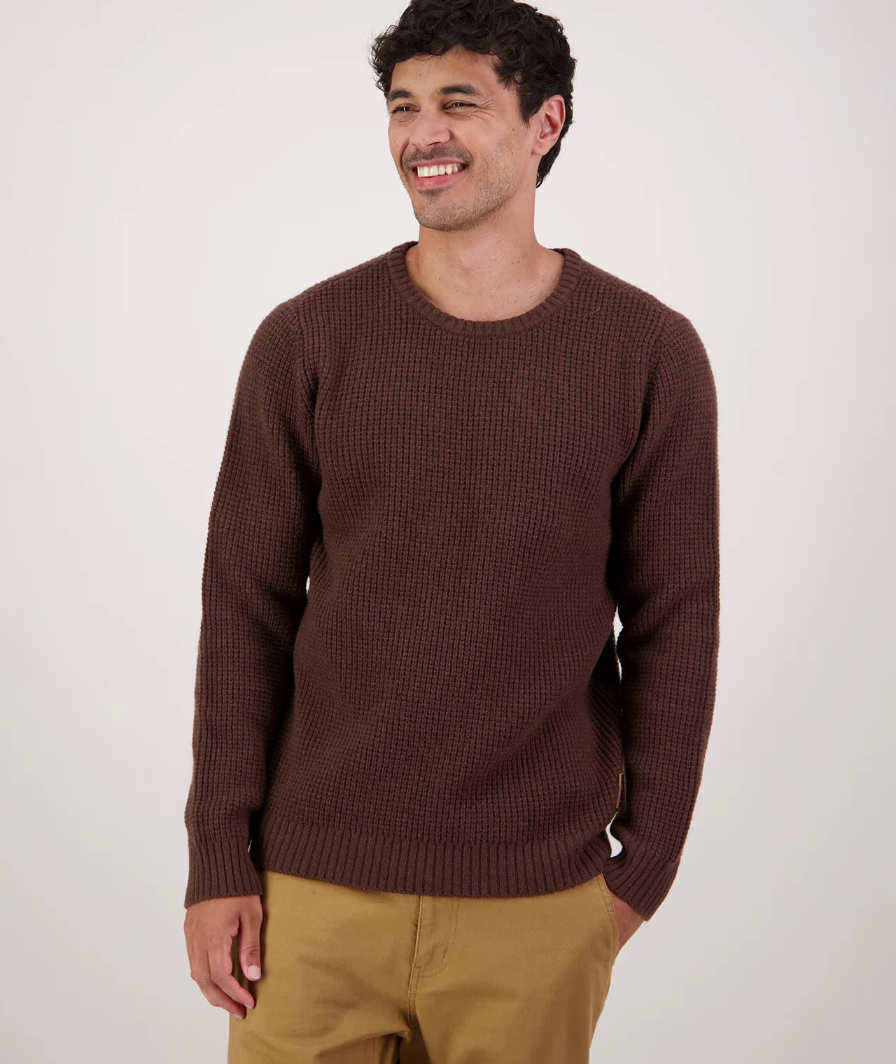 Swanndri Fistral Waffle Knit Espresso