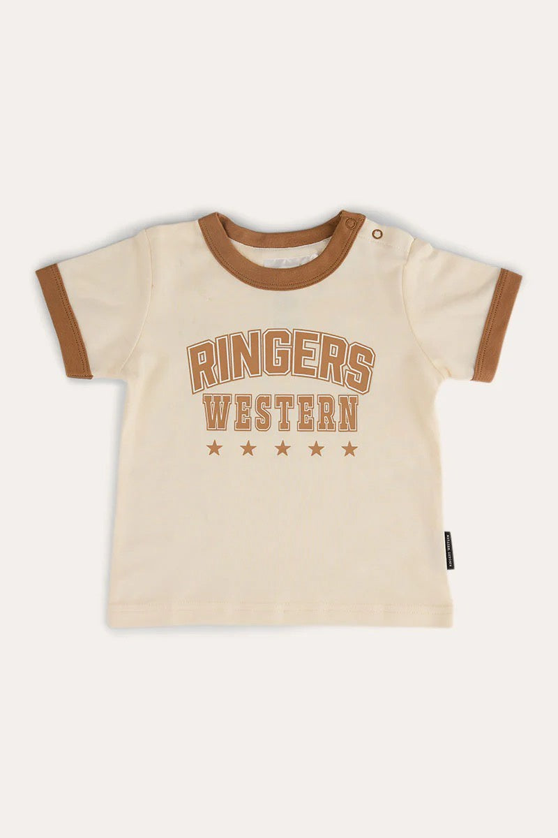 Ringers Western Bambino Ringer T-Shirt - Beige