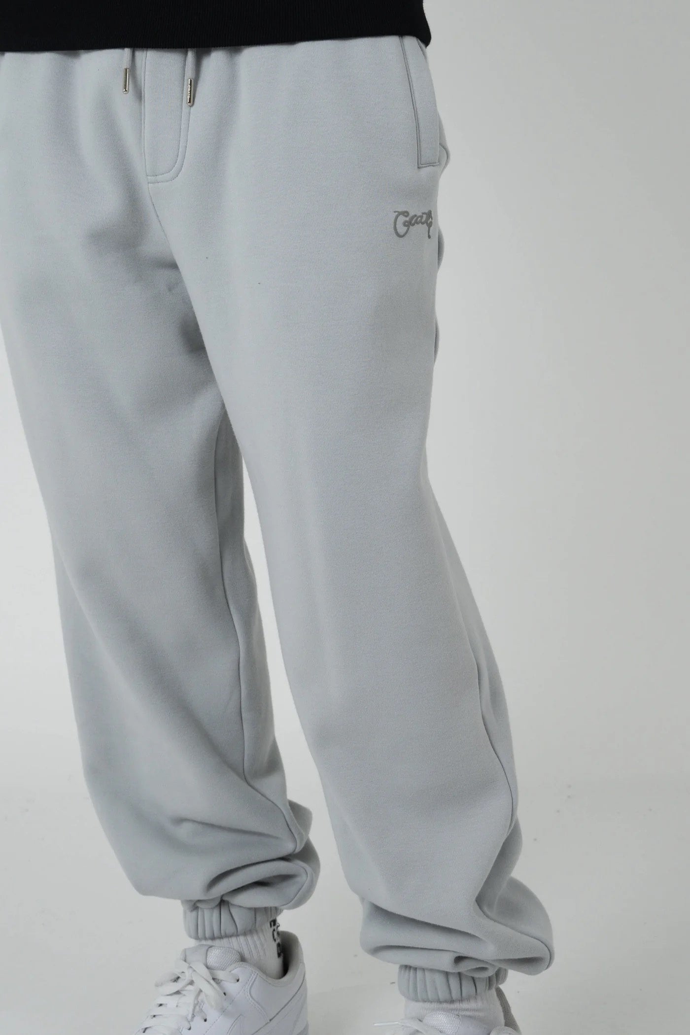 Crate Basic Script Trackpants Light Grey