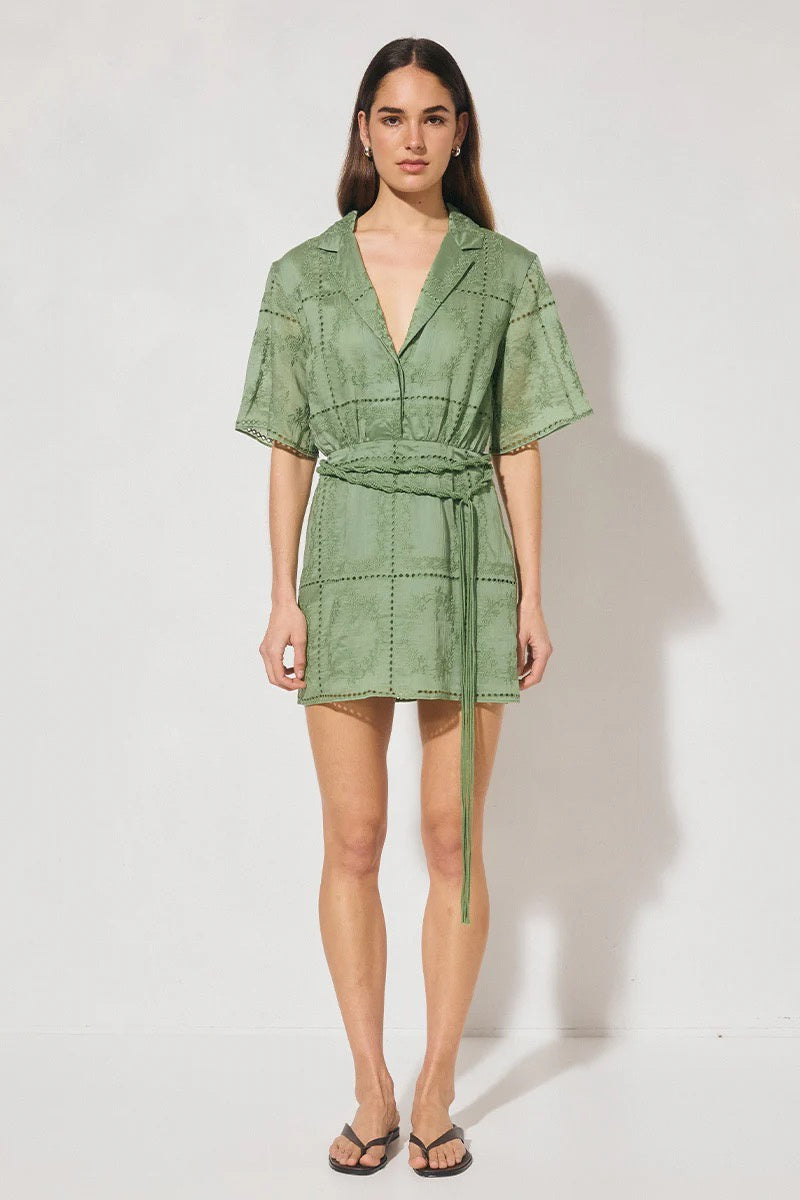 Mon Renn Elowen Mini Dress Nephrite Green