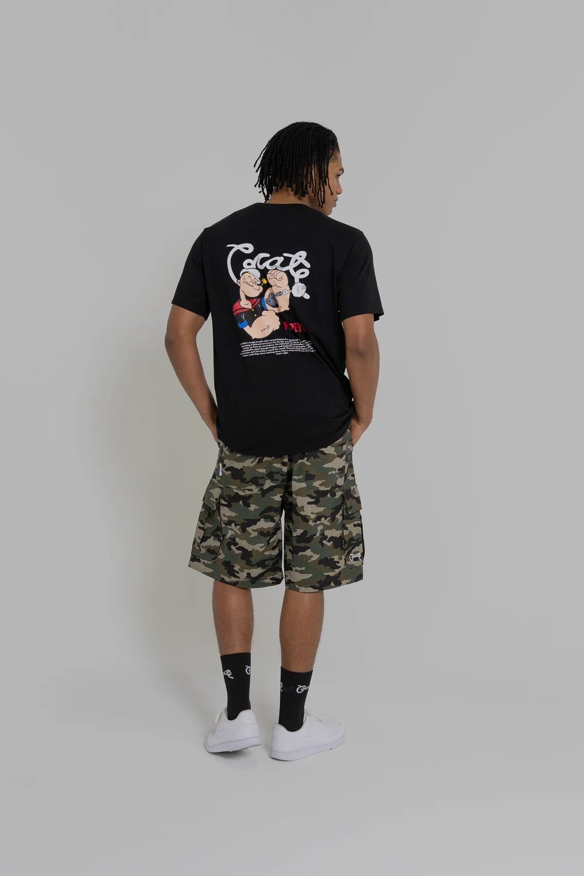 Crate X Popeye Tank T-Shirt Black