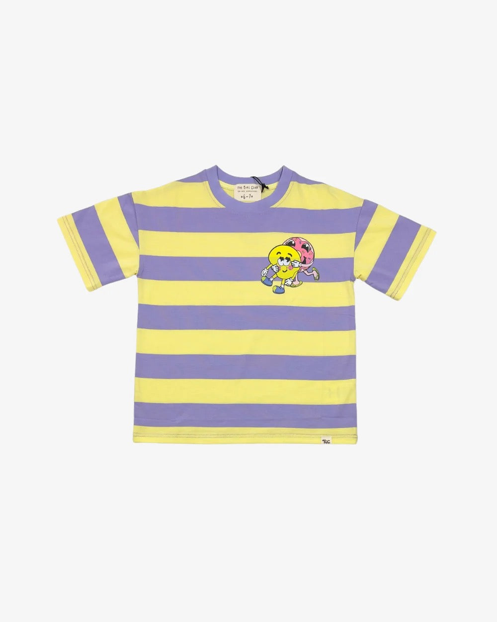 The Girl Club Purple Stripe DLoveB Boxy Tee