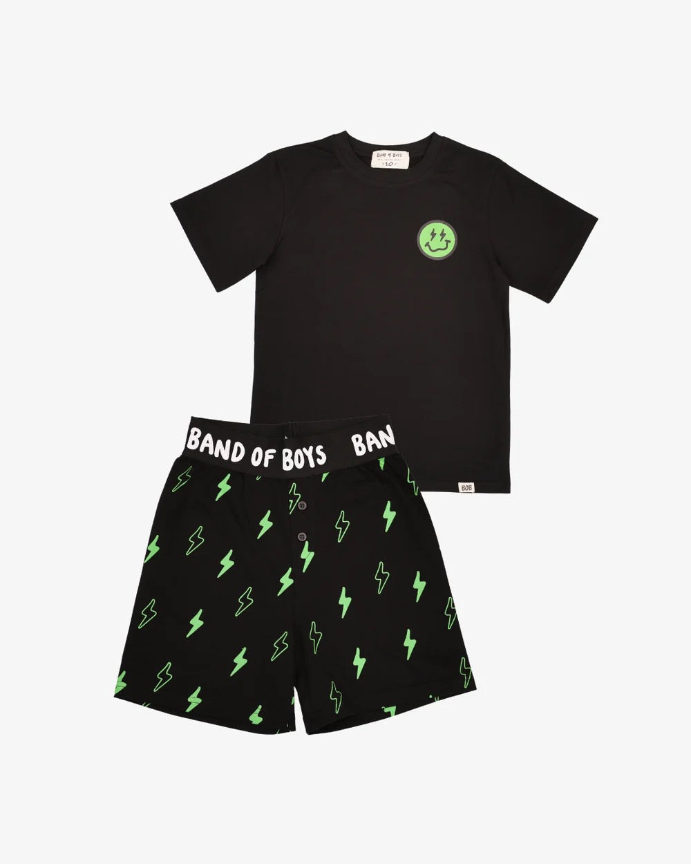 Band of Boys Black Smiley Pyjamas
