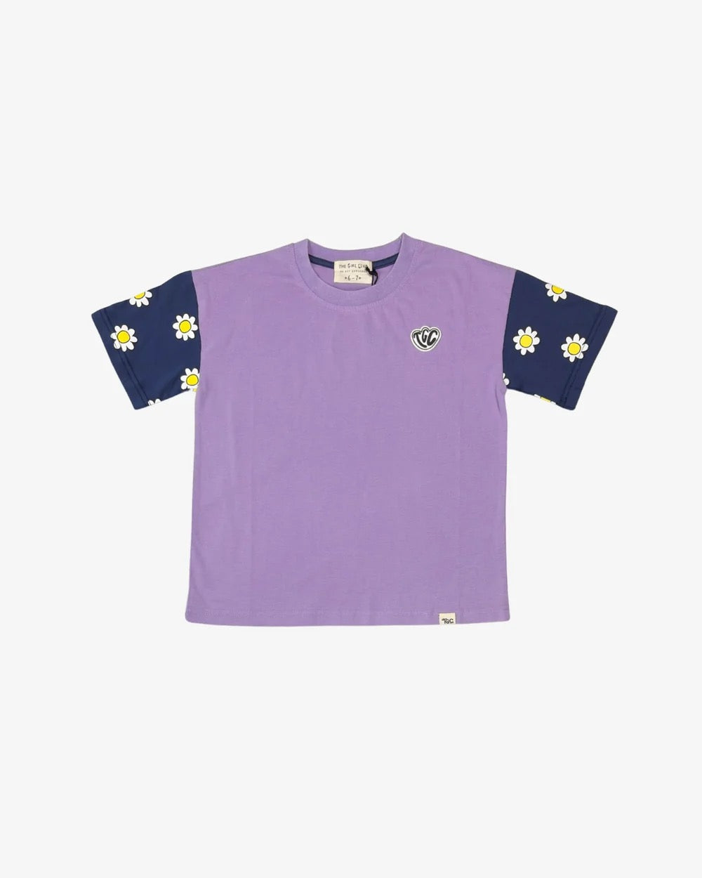 The Girl Club Purple Wash Colourblock Tee