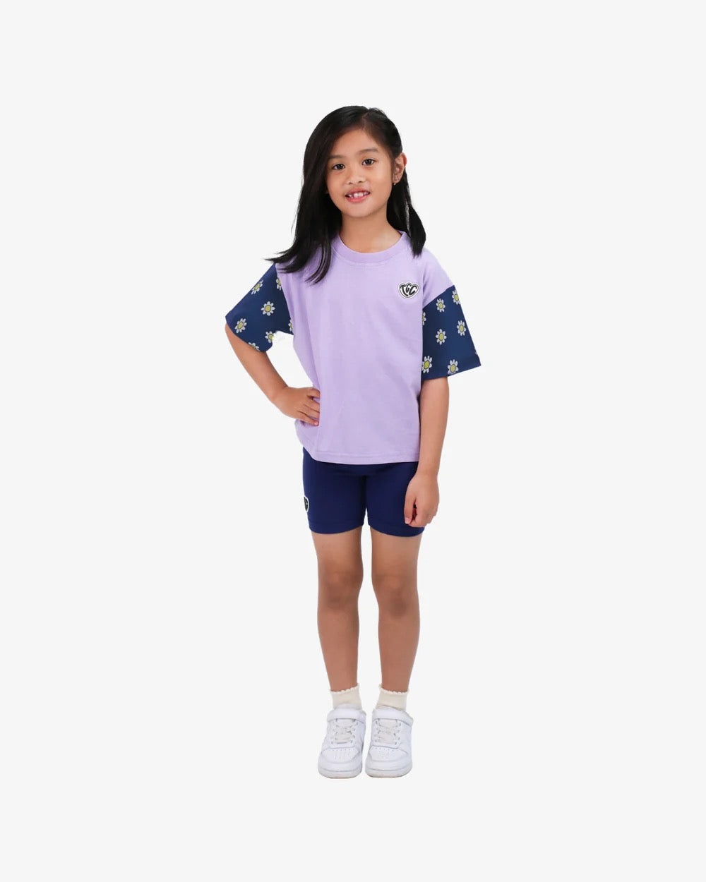 The Girl Club Purple Wash Colourblock Tee