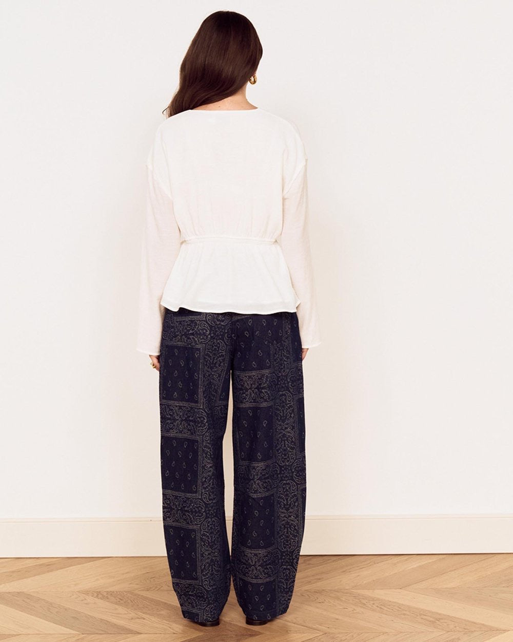 Mink Pink Aya Crinkle Blouse White