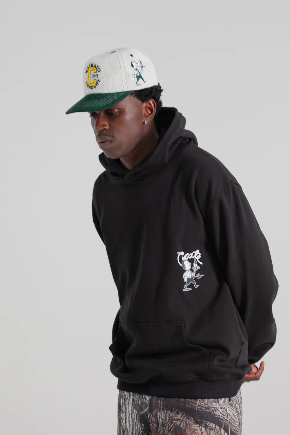 Crate X Willie the Waiter Beer Hug Hoodie Black