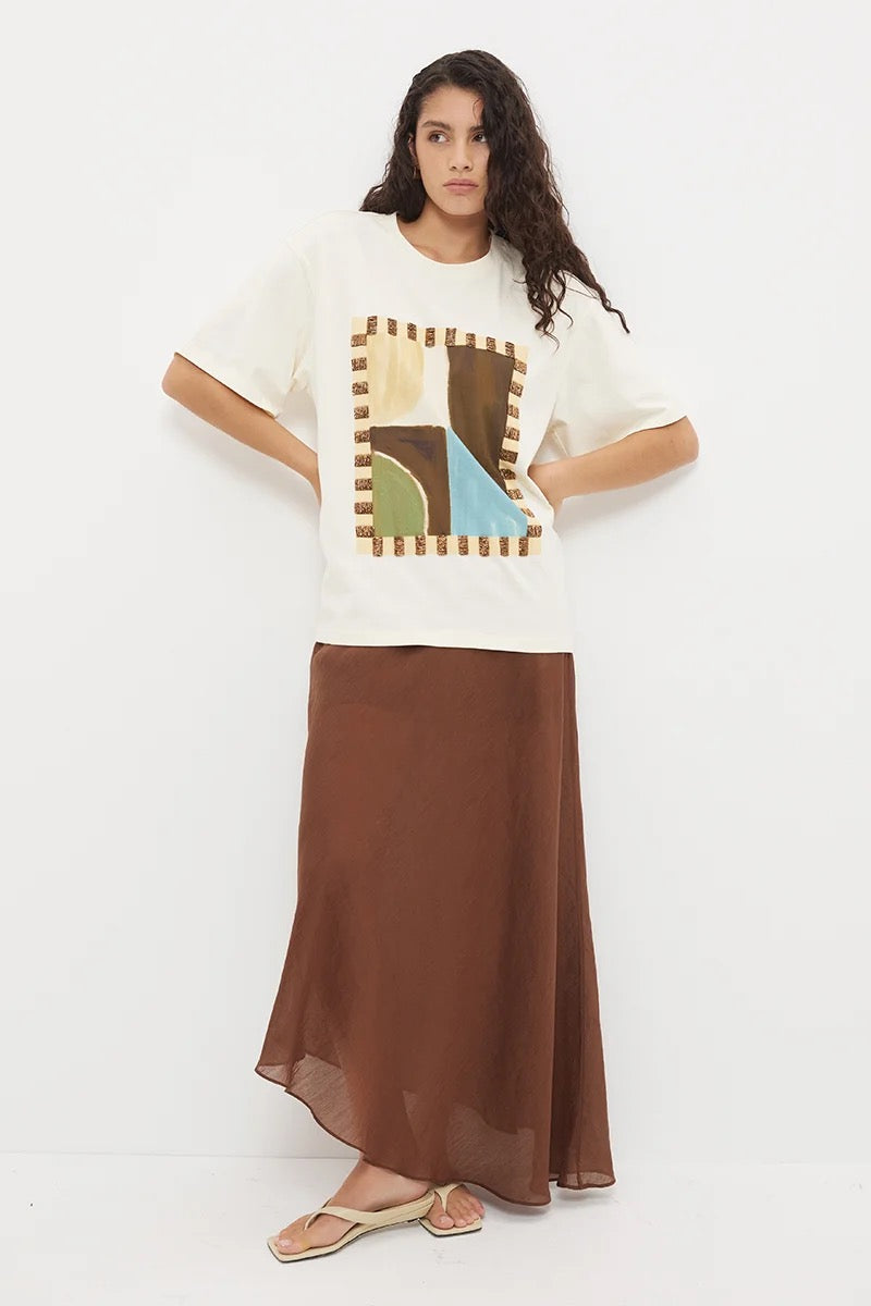 Mon Renn Essence Tee Abstract Painterly