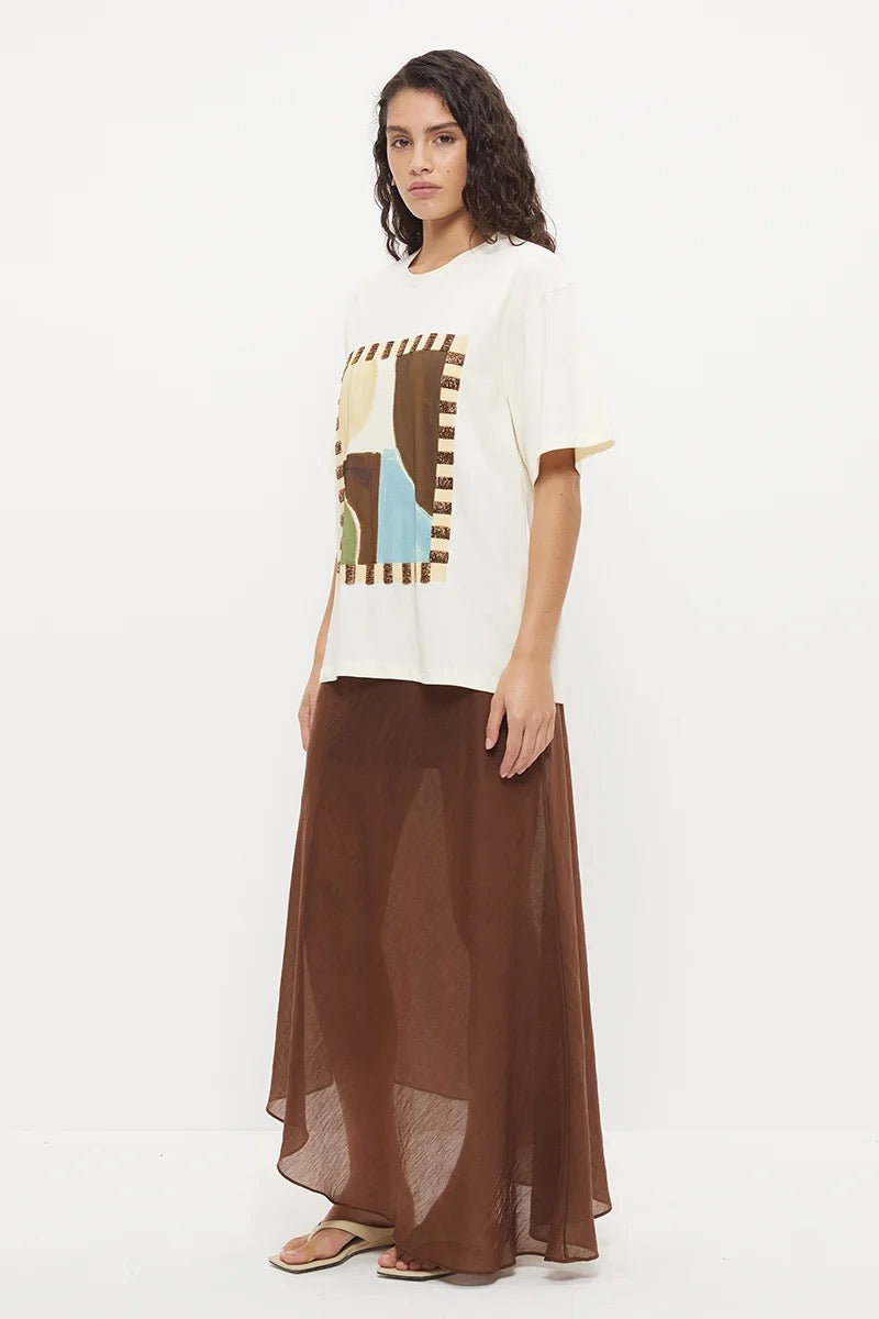 Mon Renn Essence Tee Abstract Painterly