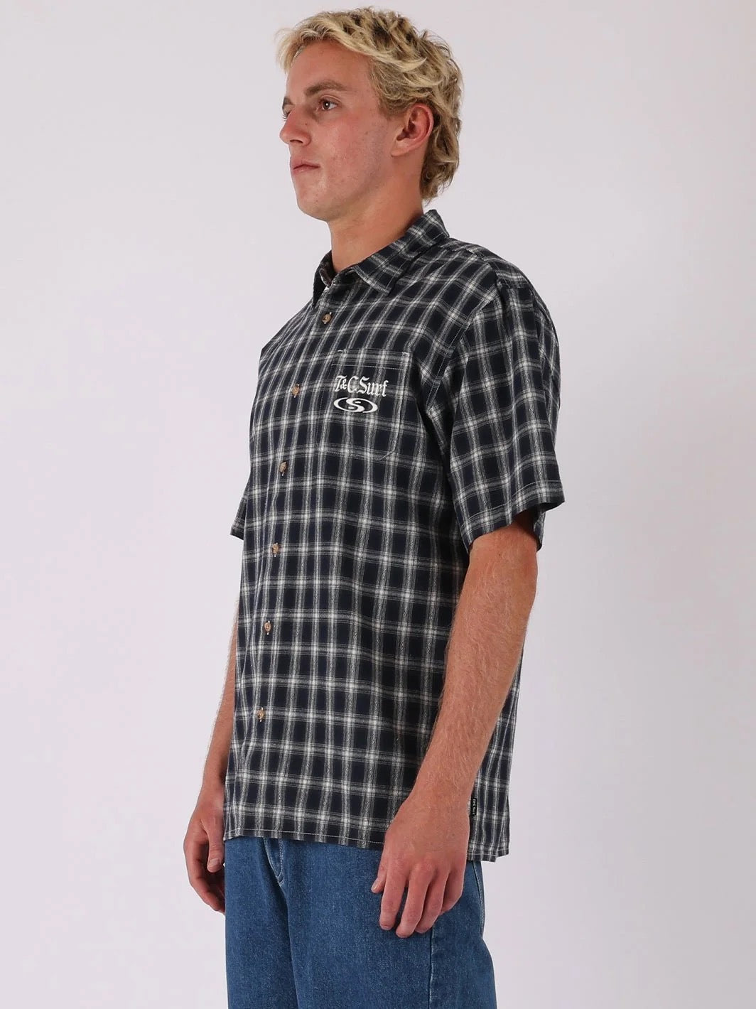 T&C Austin S/S Shirt Charcoal