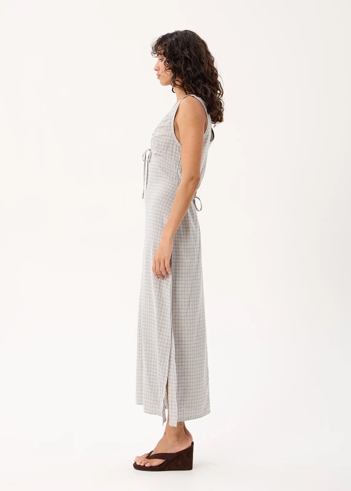 Afends Izzy - Maxi Dress Silver Birch