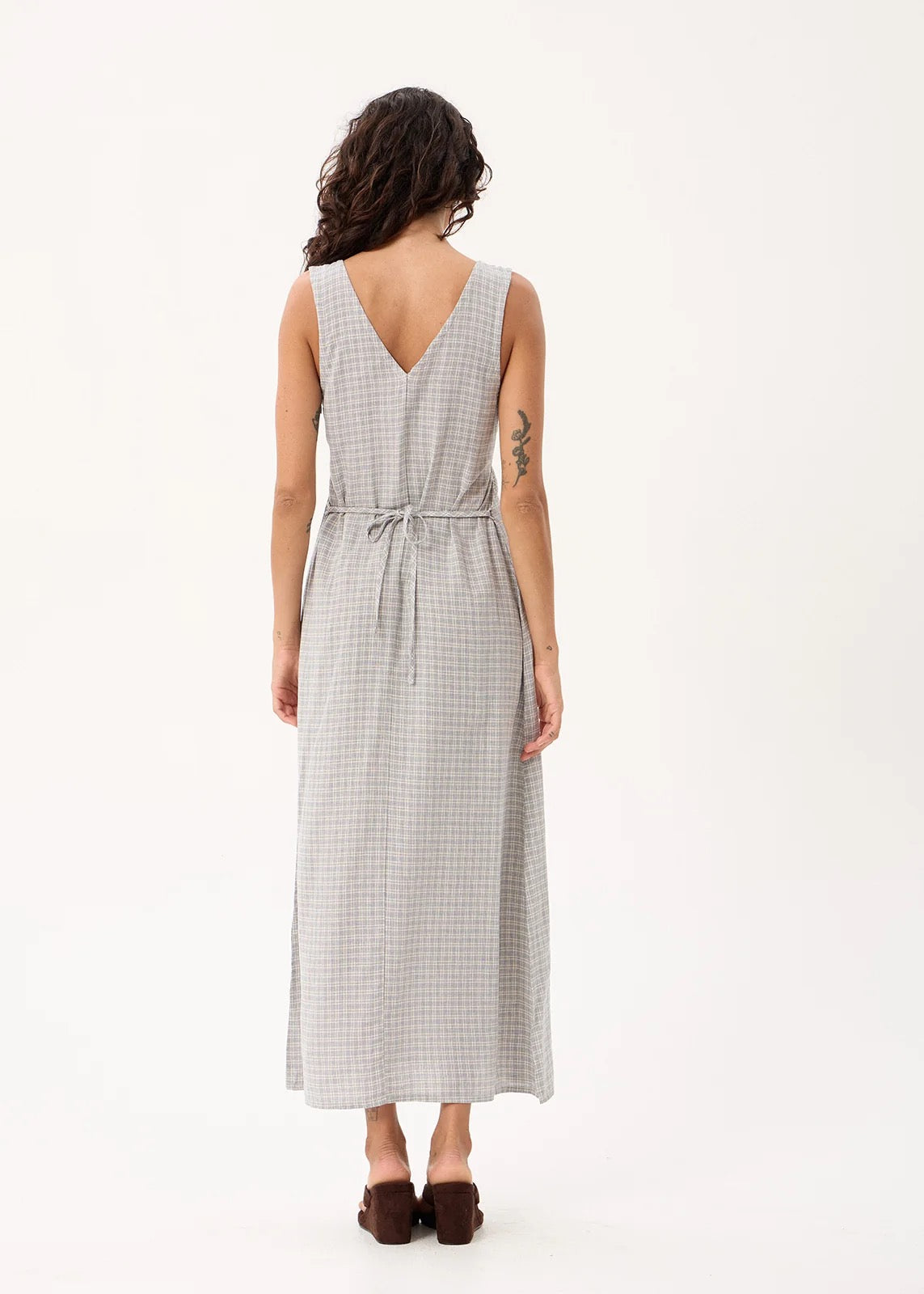 Afends Izzy - Maxi Dress Silver Birch