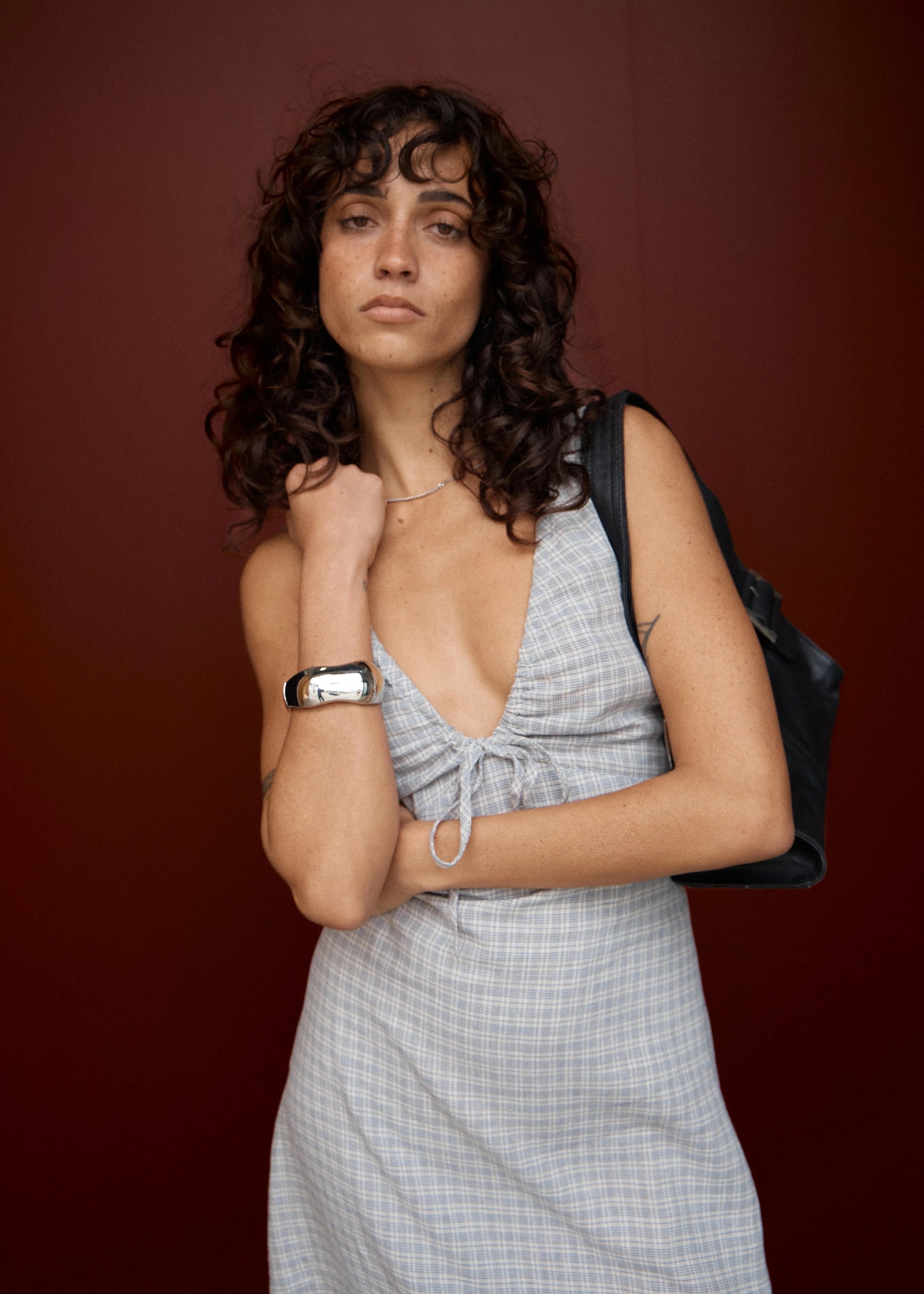Afends Izzy - Maxi Dress Silver Birch