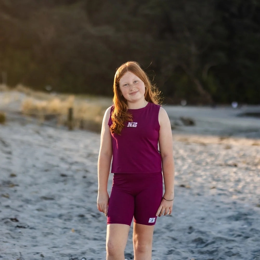 Hello Stranger I love NZ Tank Boysenberry