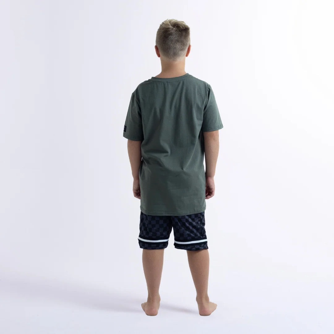 Hello Stranger On Vacation Tee Khaki